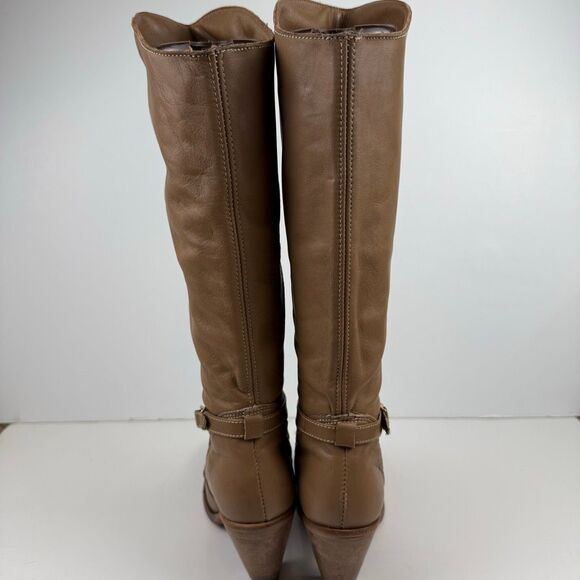Vintage Dexter Tan Tall Heeled Boots Size 8 - Picture 6 of 13